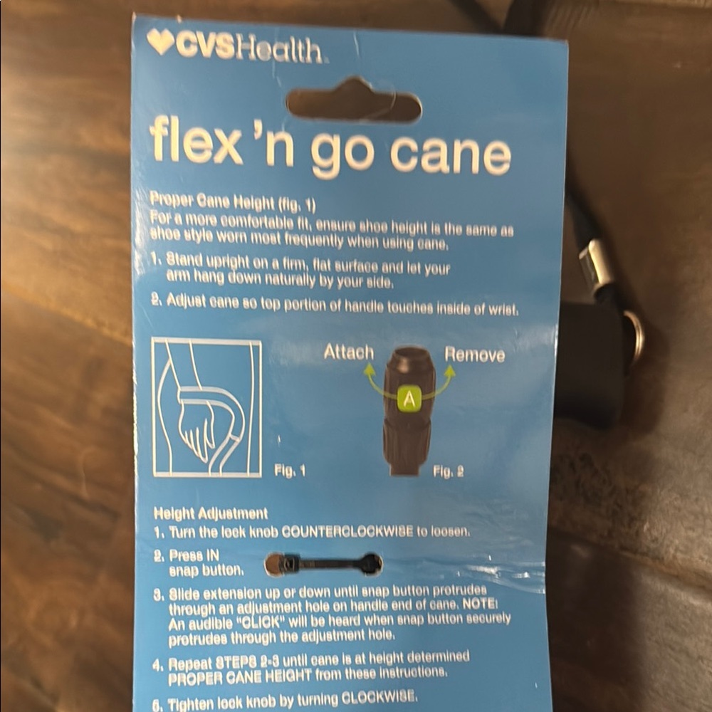 Black Flex 'n Go Cane - Picture 6 of 9
